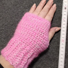 Alina´s Handmade käsityö ranteenlämmittimet vaaleanpunainen - pikkukuva 1