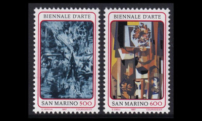 San Marino 1359-60 ** Taide biennaali (1987)