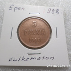 5 penniä  1908   Kulkematon     kl 9 - pikkukuva 5