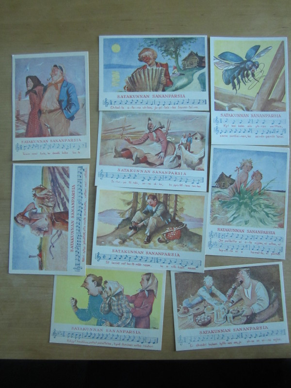 Satakunnan sananparsia – 9 postikorttia