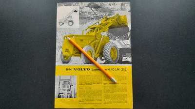 B-M Volvo H-10/LM 218 pyöräkuormaajan esite 60-luku
