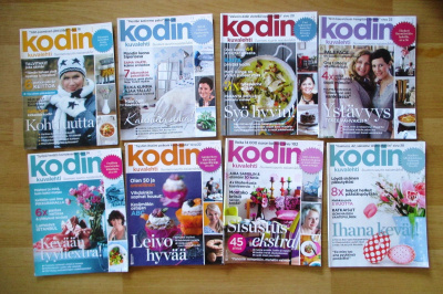 Kodin kuvalehtiä vuosilta 2011-2015. 1,00€ kpl