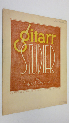 Sigvard Åkerman : Gitarrstudier