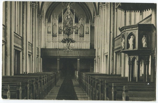 Pori Kirkko sisältä, urut, 1930-1940-luku
