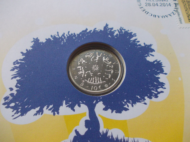 Suomi 2014 10 € Lukutaito HOPEA PROOF