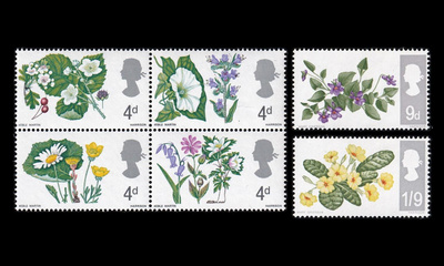 Iso-Britannia 446-51x ** Kukkia (1967)
