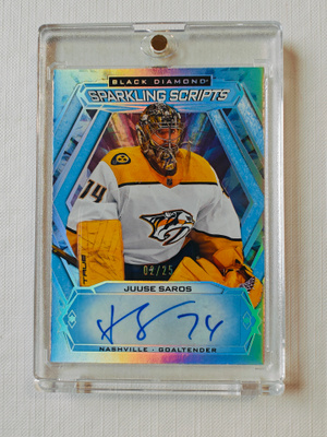 Juuse Saros - 23-24 Black Diamond Sparkling Scripts /25