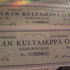 10 kpl Talonki Auran Kultaseppä , osakekirjaan kuuluvat - pikkukuva 2