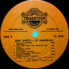 JOSH WHITE  In Memoriam ~ LP Tradition Everest - pikkukuva 4