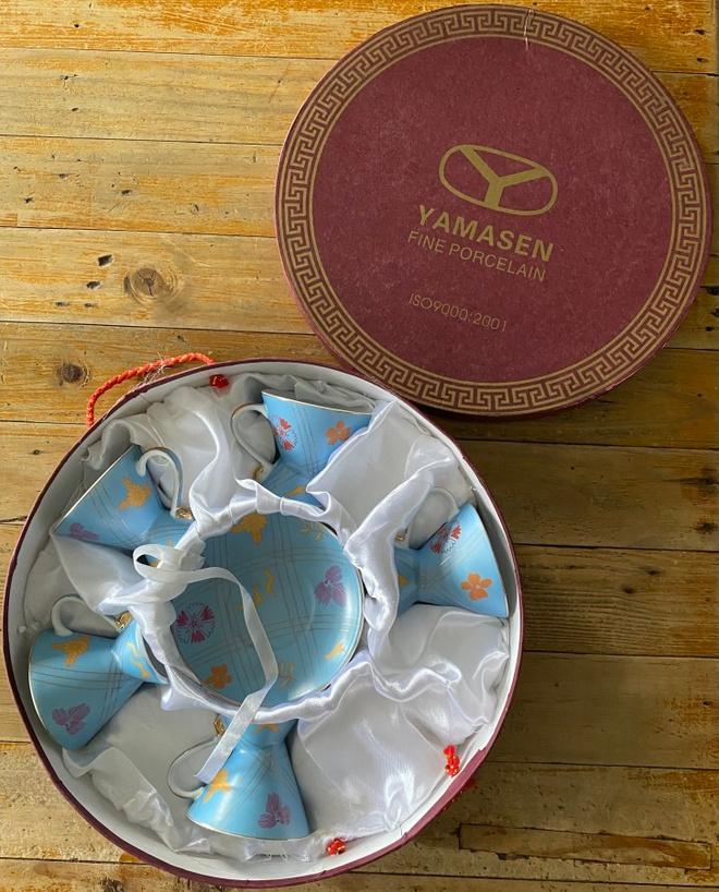 YAMASEN FINE PORCELAIN 5x kahvikuppi ja 5x aluslautanen