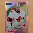 2023-24 OPC Platinum Leevi Merilainen Retro Red Rainbow Auto - pikkukuva 1