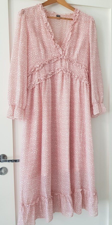 Boho -tyylinen kuosillinen Sifonkimekko / Kesämekko XL