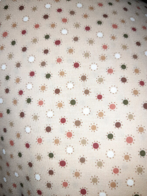 Beige tilkkutyökangaa 405x112cm