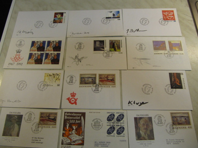 FDC Tanska 12 kpl. 1988-2003.