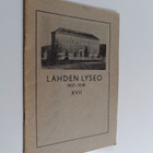 Lahden lyseo XVII : 1937-1938 - pikkukuva 1