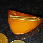 Vintage meripihka solki rintakoru Baltic Amber itämeren - pikkukuva 4
