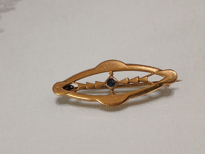 Antique vintage Victorian solki rintakoru Gold double