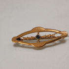 Antique vintage Victorian solki rintakoru Gold double - pikkukuva 1