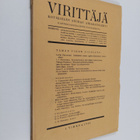 Virittäjä 1/1934 : kotikielen seuran aikakauslehti - pikkukuva 1