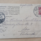 Pikkuleidi hienossa kelkassa, poika vieressä p. 1904 Suomeen - pikkukuva 2