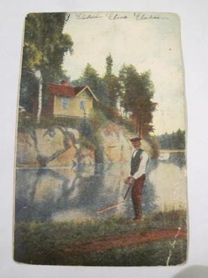 VANHA Postikortti Saimaan Kanava 1912