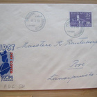 35 mk Olavinlinna FDC-kuori 1949 Poriin - pikkukuva 1