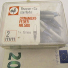 Kynän Kärkiä 1/4 Gros 2 mm Brause Iserlohn Ornament N 500 - pikkukuva 1