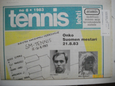 Tennis lehti Nro 8/1983 (31.5)