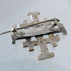 Vanha Jerusalem Cross rintakoru, hopea - pikkukuva 4