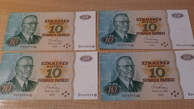 10 Mk 1980 Korvaava D 0459549*-52* 4kpl KL 9
