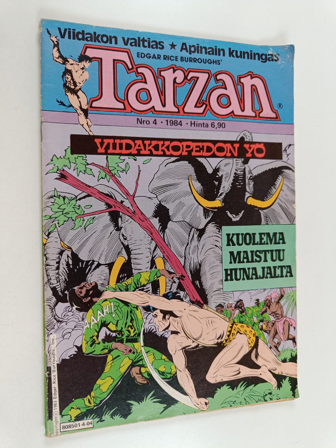 Edgar Rice Burroughs : Tarzan 4/1984 : Viidakkopedon yö ;...
