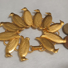 Upea 21k kullattu Kanadalainen lintu  rannekoru Gold plated, - pikkukuva 3