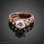 2 .. 18k Kulta Duble Crystal Elegantti .. Sormus - pikkukuva 2