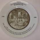 Posliinilautanen 500-vuotta paperinvalmistuksesta, 1488-1988 - pikkukuva 1
