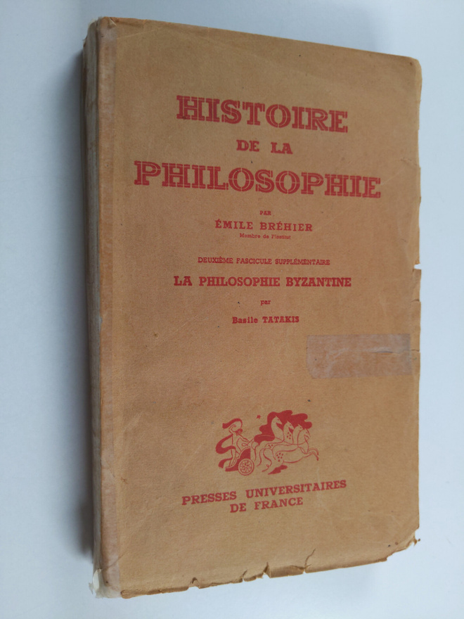 Emile Brehier : Histoire de la philosophie