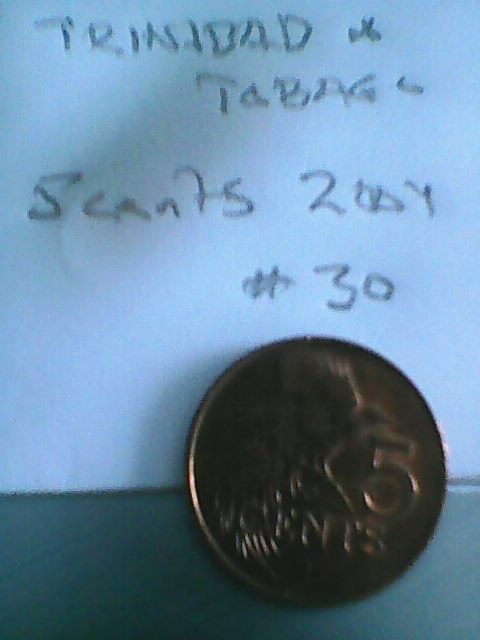 Trinidad&Tobago 5 cents 2004, km#30