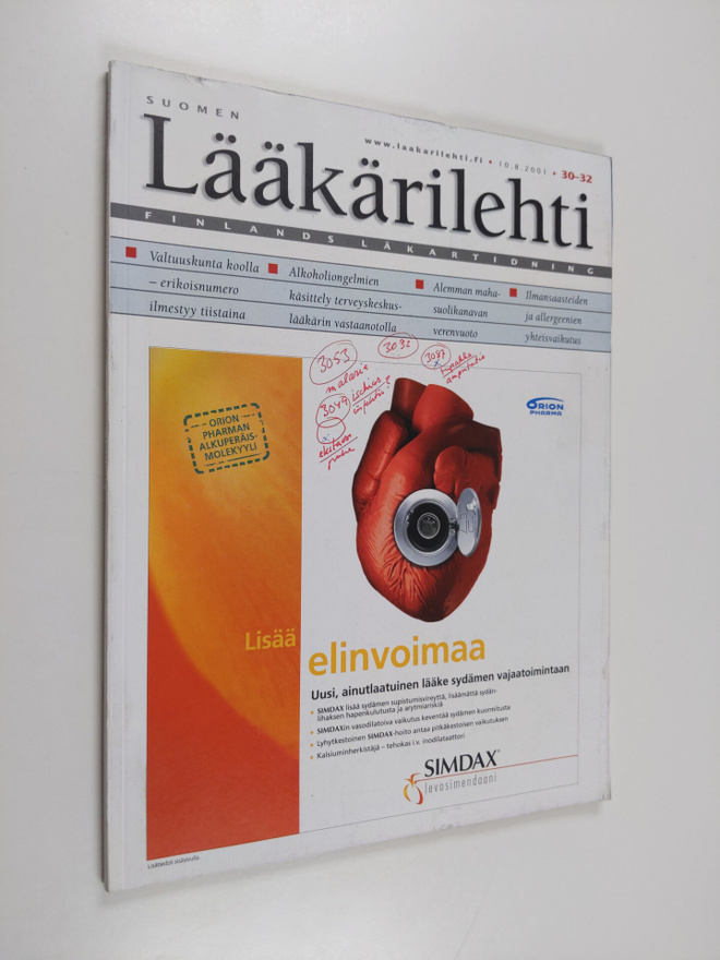 Suomen lääkärilehti 30-32/2001