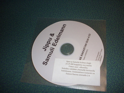 JIPPU & SAMULI EDELMANN: Joo joo mä rakastan sua CDS *Sis.pk