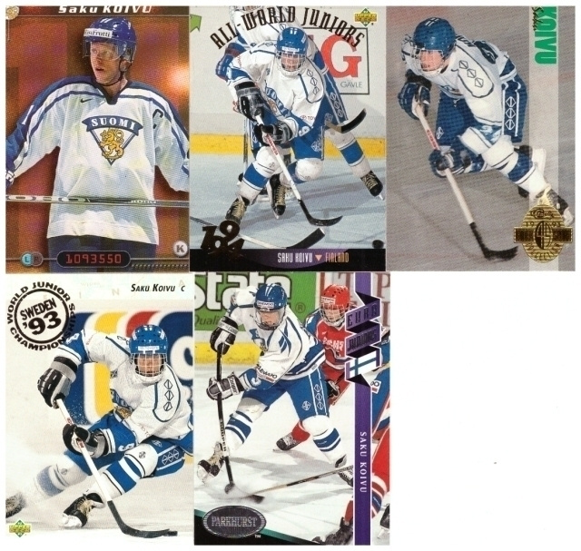 5 x SAKU KOIVU Team FINLAND