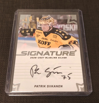 Patrik Siikanen SaiPa blueline silver signature 2026-27