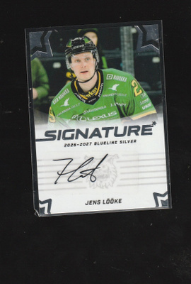 Jens Lööke Signature Silver /80 Blueline 2026-27