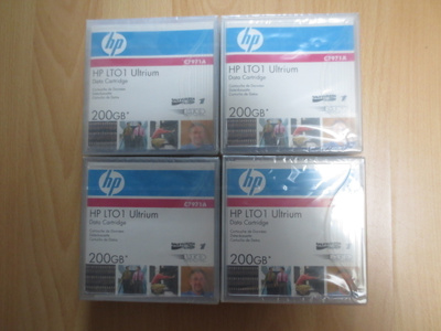 HP LTO1 ultrium kasetteja 4 kpl