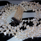 6×1 Mother of pearl simpukka Helmi kaulakoru - pikkukuva 1