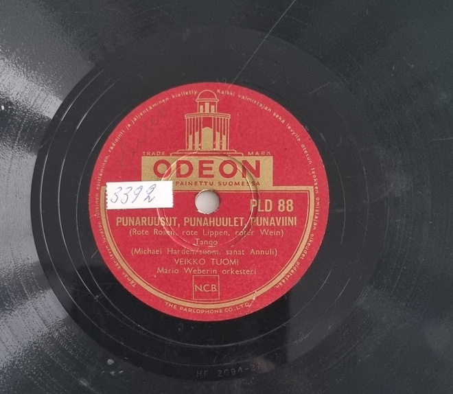 Savikiekko 1953 - Veikko Tuomi - Odeon PLD 88