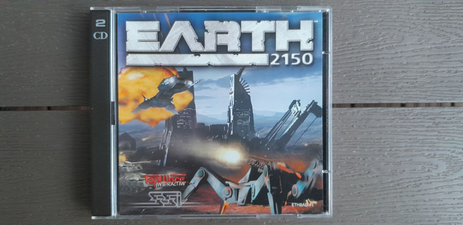 PC CD: Earth 2150 2xCD peli (Jewel Case 2000)