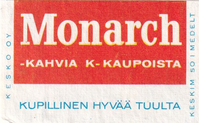 Monarch - kahvia K - kaupoista  8/10