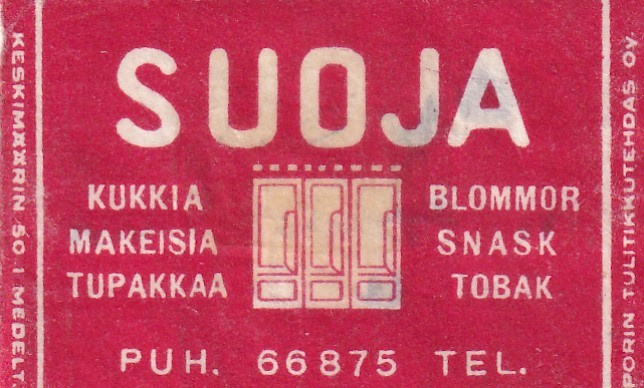 SUOJA Kukkia Makeisia Tupakkaa  b605