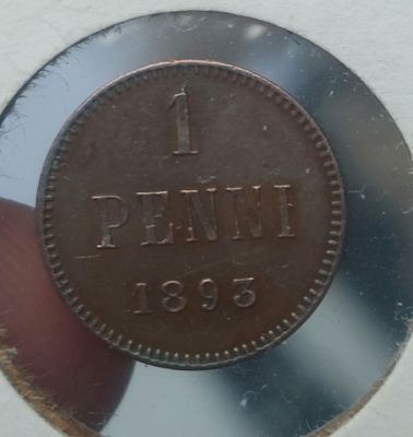 1 penni 1893 - hyväkuntoinen!