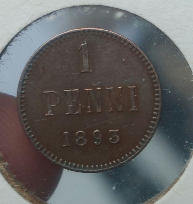 1 penni 1893 - hyväkuntoinen!
