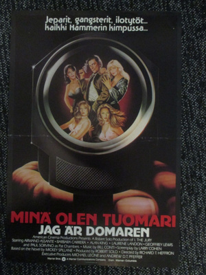 Minä olen tuomari (1981) elokuvajuliste - Mickey Spillane